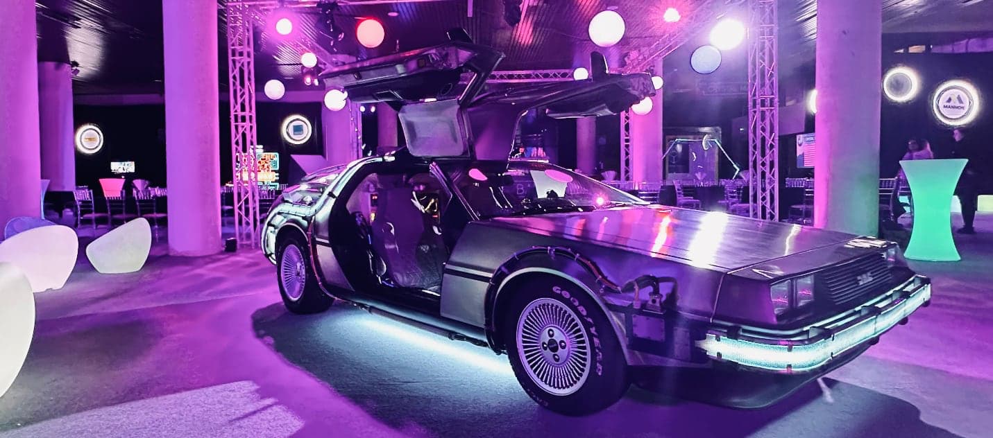 Delorean Time Machine convention hire