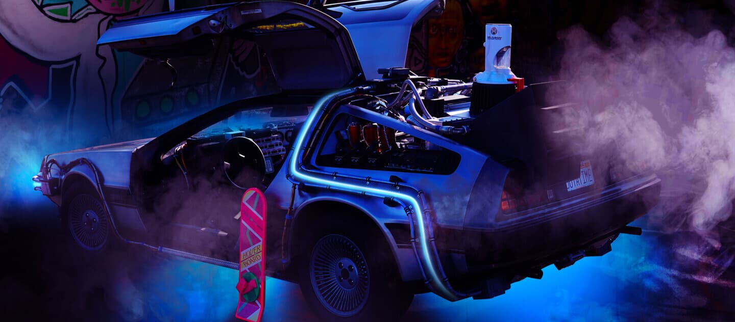 Back To The Future Delorean hire UK Worldwide