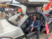 Delorean Time Machine at Adventure Island