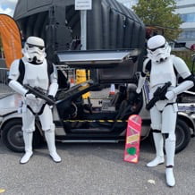 Delorean at Frankies Car Fest