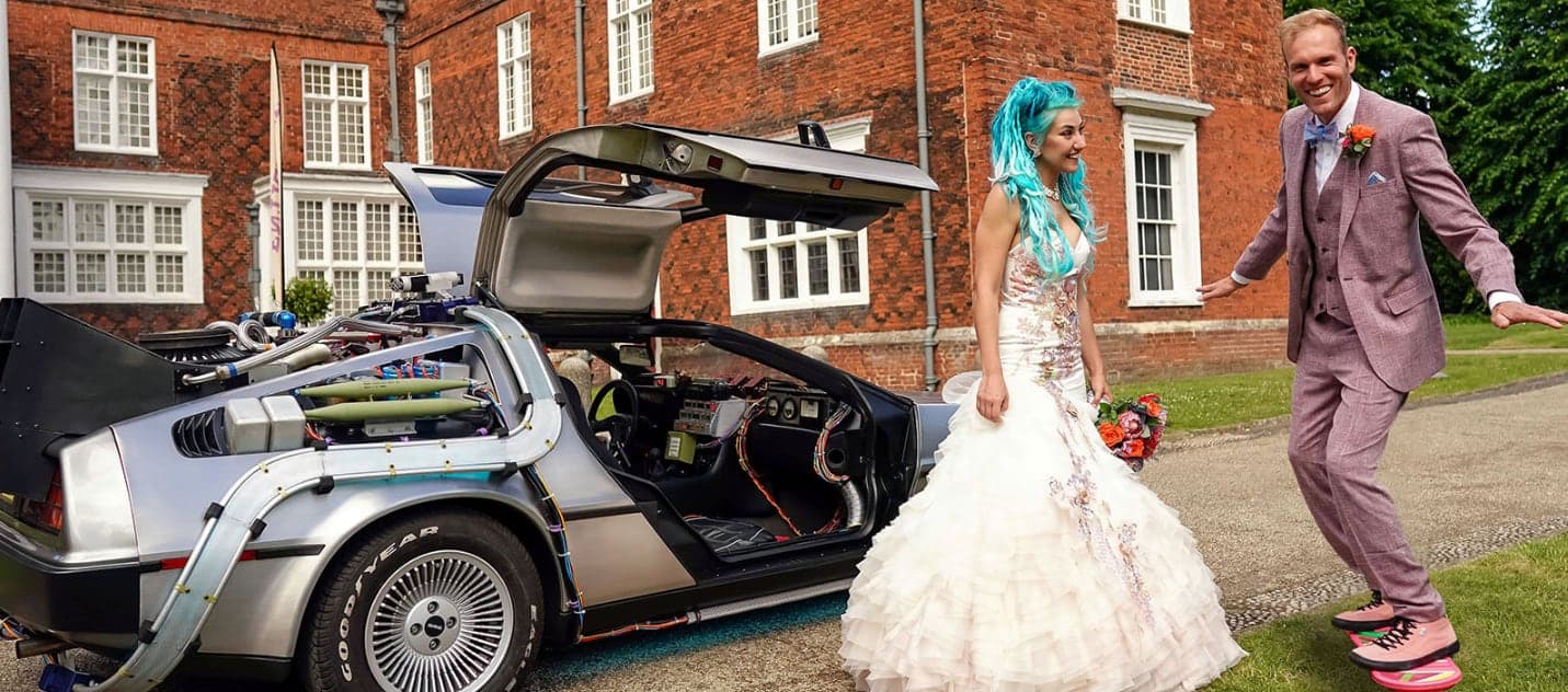 Delorean Time Machine Wedding Hire